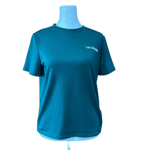 SHEIN Green Los Angeles Graphic Top